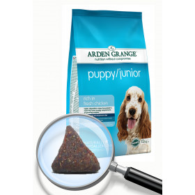 Суха храна за кучета от малки и средни породи в подрастваща възраст  Arden Grange Puppy/Junior 2-9 месеца
